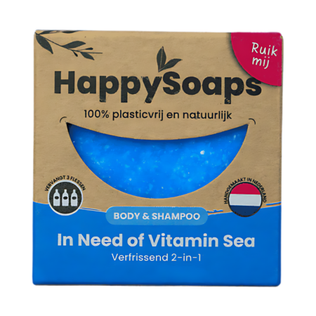 HappySoaps Shampoo Bar In Need of Vitamin Sea 70g