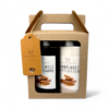 Haslinger Geschenk-Set Tragekarton Sandelholz, 1x Shampoo 200ml, 1x Bodylotion 100ml