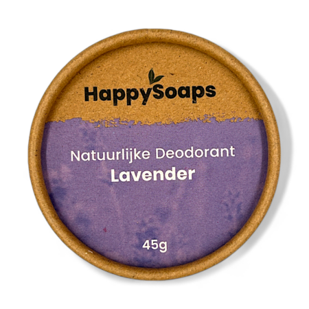 HappySoaps Natürliches Deodorant Lavendel 45g, festes Deo