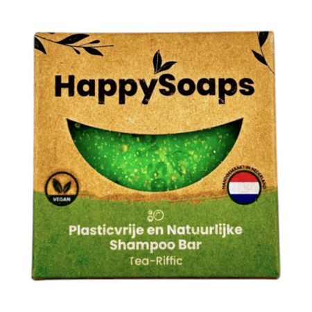 HappySoaps Shampoo Bar Tea-Riffic 70g, festes Shampoo