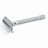 Merkur 23C Rasierhobel Silber, geschlossener Kamm, Double Edge