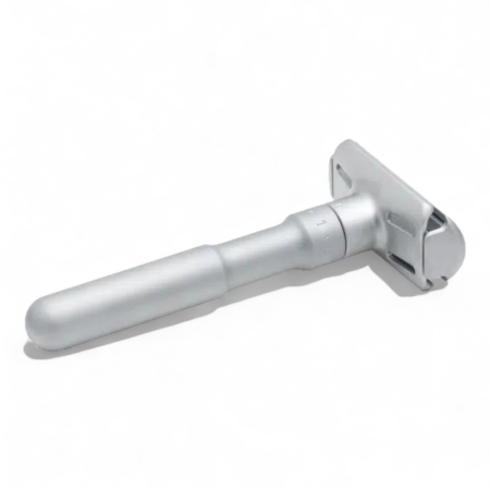 Merkur Solingen Futur 700 Rasierhobel, Matt Chrom, geschlossener Kamm