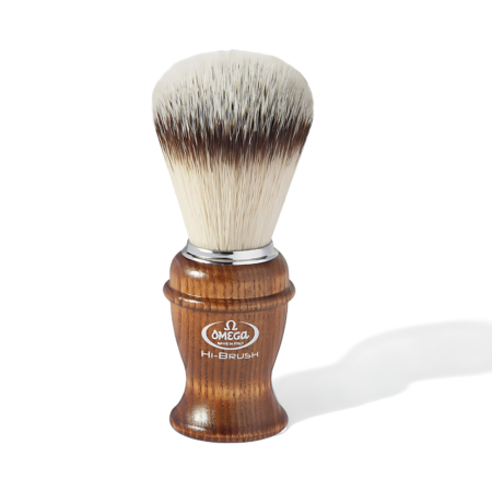 Omega Rasierpinsel Hi-Brush mit Eschenholzgriff