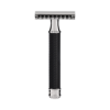 Mühle Rasierhobel R 41 Black, offener Kamm, Double Edge