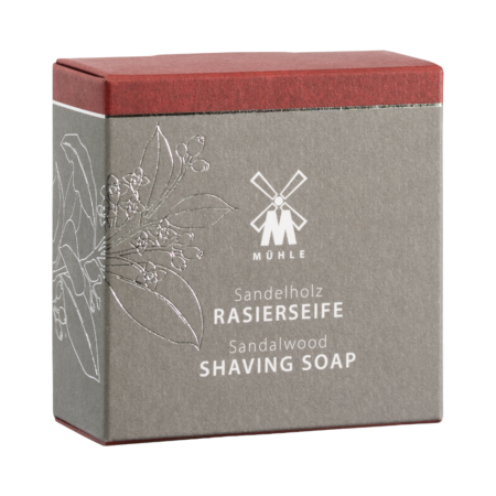 Mühle feste Rasierseife Sandelholz 65g, für normale & trockene Haut