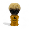 Epsilon Rasierpinsel Dachs 2-Band Silberspitz, 26mm Knoten, Holzgriff