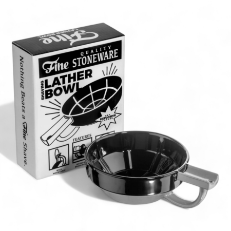 Fine Accoutrements Rasierschale Fine Lather Bowl Schwarz/Grau