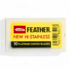 Feather NEW Hi-Stainless Double Edge Rasierklinge - 10 Stk.