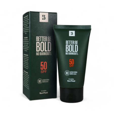 BETTER BE BOLD Invisible Sun Fluid LSF 50 50ml, starker Sonnenschutz für Glatzen