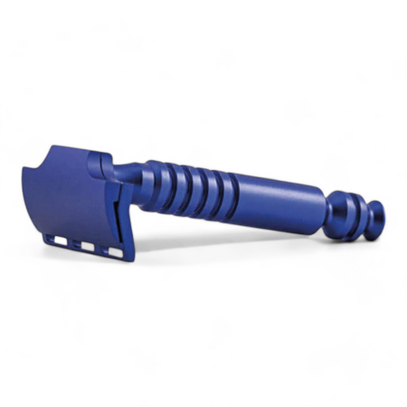 RazoRock Rasierhobel Eco Electric Blue Single Edge, Simple Anwendung und effizient