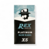 REX Supply Co. Rasierklingen Platinum Swedish Steel, 5 Stk., Double Edge, Premium Qualität