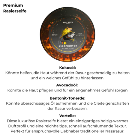 Noble Otter Rasierseife Firefighter 118ml3