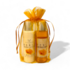 Haslinger Geschenkset Honig 2x100ml, 1x Duschbad & Shampoo & 1x Bodylotion, im Organzabeutel