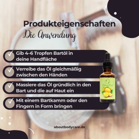 E&S Rasage Bartöl Citrus Fresh 30ml3