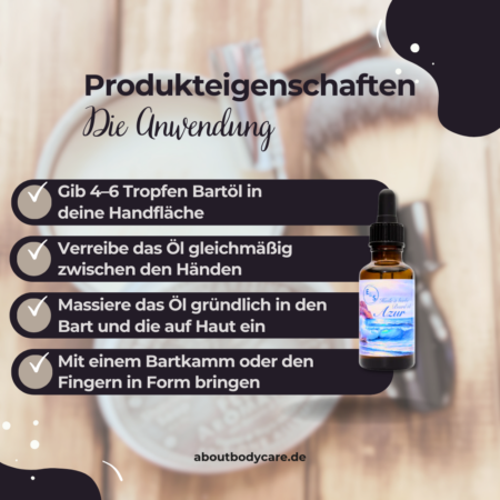 E&S Rasage Bartöl Azur 30ml3