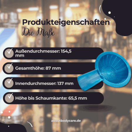 About Body Care Rasierschale Cloud Cannon P2 XL - Translucent Blue1