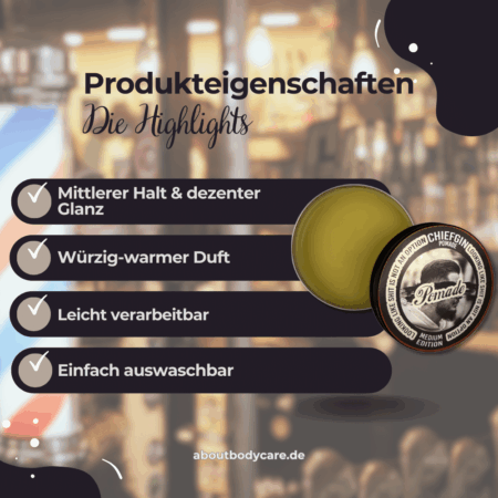 Chiefgin Pomade Medium Edition, 80ml3