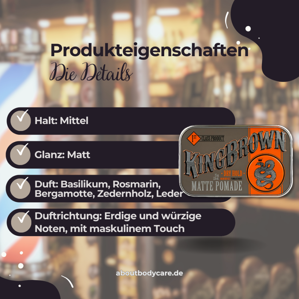 King Brown Matte Pomade Folie 2