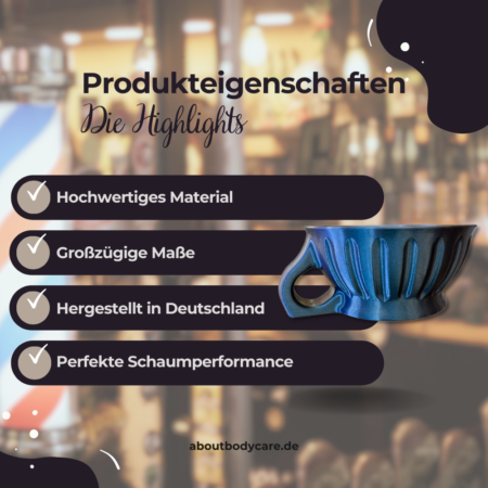 About Body Care Rasierschale Cloud Cannon P1 - Flamed Titanium1