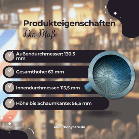 About Body Care Rasierschale Cloud Cannon P1 - Flamed Titanium2