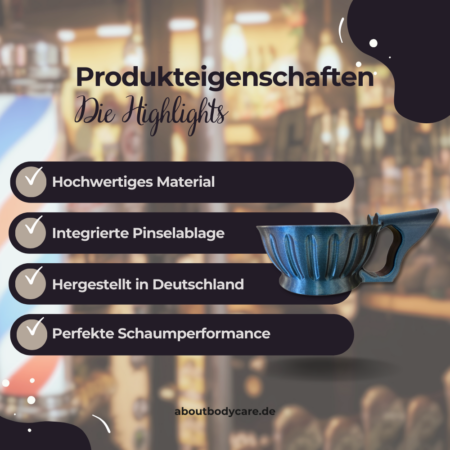 About Body Care Rasierschale Cloud Cannon P2 - Flamed Titanium1