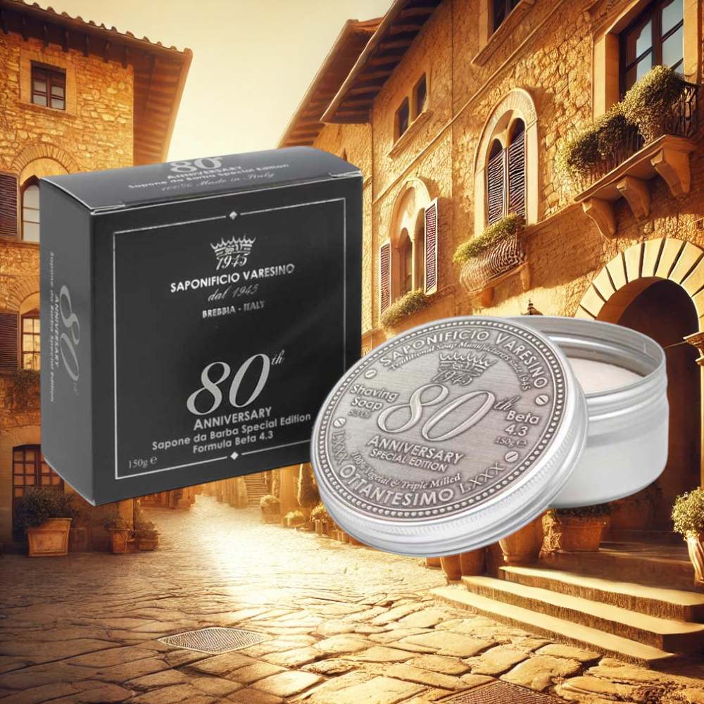 Saponificio Varesino Rasierseife 80th 150g, Jubiläumsedition5