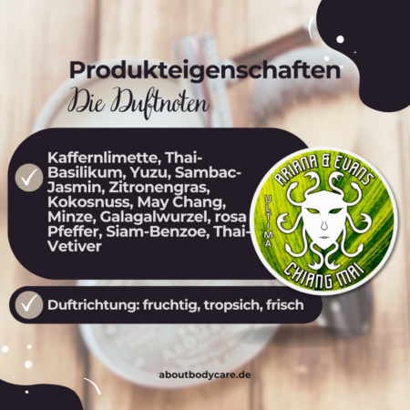 Ariana & Evans Rasierseife Chiang Mai 148ml, Ultima Base1