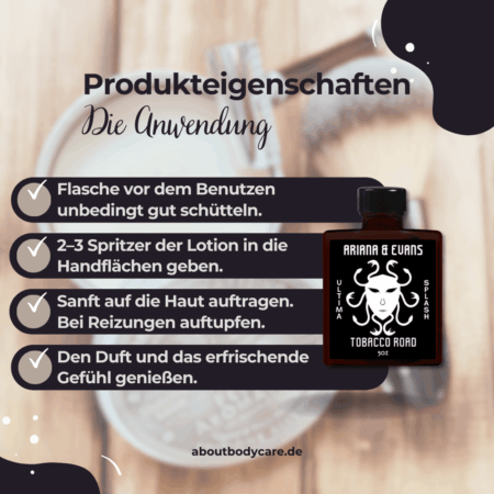 Ariana & Evans Aftershave Tobacco Road 118ml, Ultima Base4