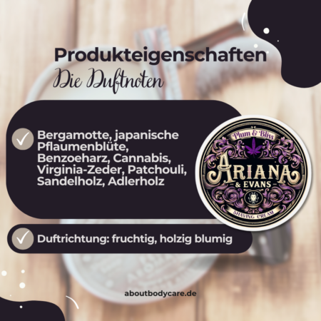 Ariana & Evans Rasierseife Plum & Bliss 157ml1