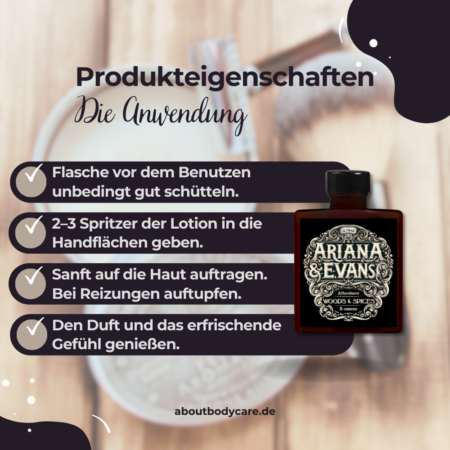 Ariana & Evans Aftershave Wood & Spices 148ml, Ultima Base4