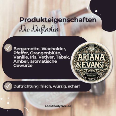 Ariana & Evans Rasierseife The Novelist 118ml, Ultima Base1