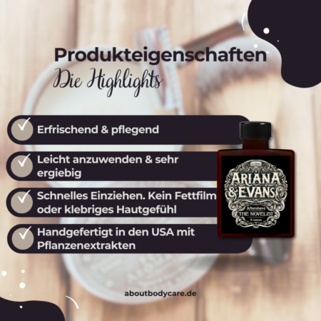 Ariana & Evans Aftershave The Novelist 148ml, Ultima Base3