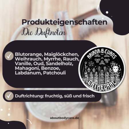 Ariana & Evans Rasierseife Cathedral 148ml, Ultima Base1