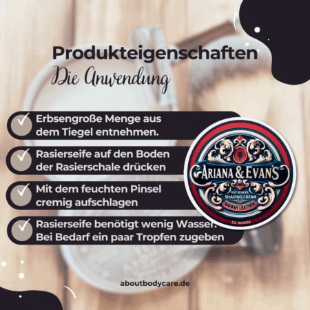 Ariana & Evans Rasierseife Bahian Leather 157ml4