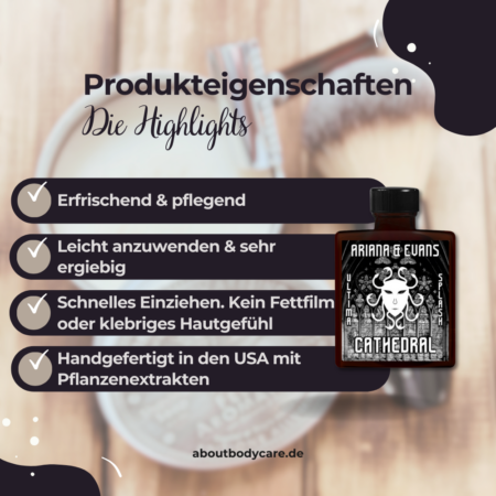 Ariana & Evans Aftershave Cathedral 118ml, Ultima Base3