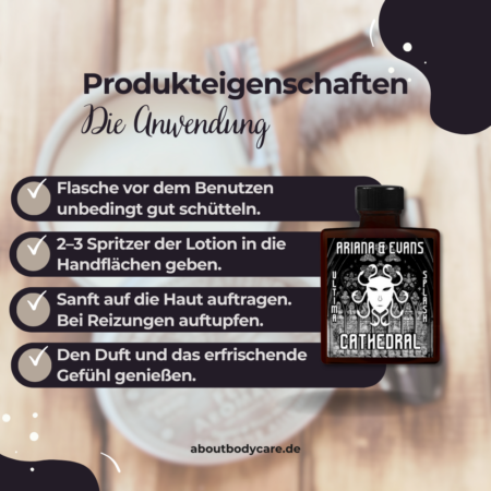 Ariana & Evans Aftershave Cathedral 118ml, Ultima Base4