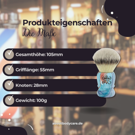 Omega Rasierpinsel Blossom EVO 2.01