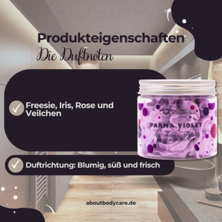 Ancient Wisdom Schlagseife Parma Violet 120g1