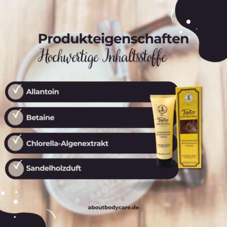 Taylor of Old Bond Street Gesichtscreme Sandalwood 75ml2