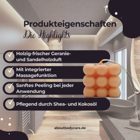 Ancient Wisdom Massageseife Geranie und Sandelholz 170g2