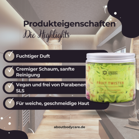 Ancient Wisdom Schlagseife Fruit Twister 120g2
