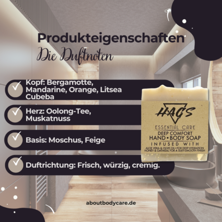 HAGS Körperseife Cha Nova 115-125g1