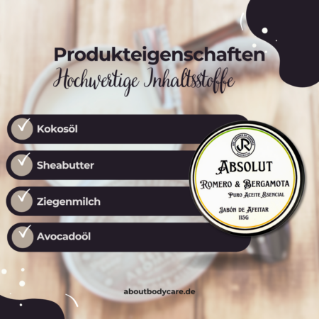 Los Jabones De Joserra Rasierseife Absolut Romero und Bergamota 115g2