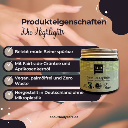 FAIR SQUARED Leg Balm Green Tea 50ml1