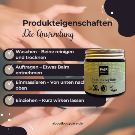 FAIR SQUARED Leg Balm Green Tea 50ml3