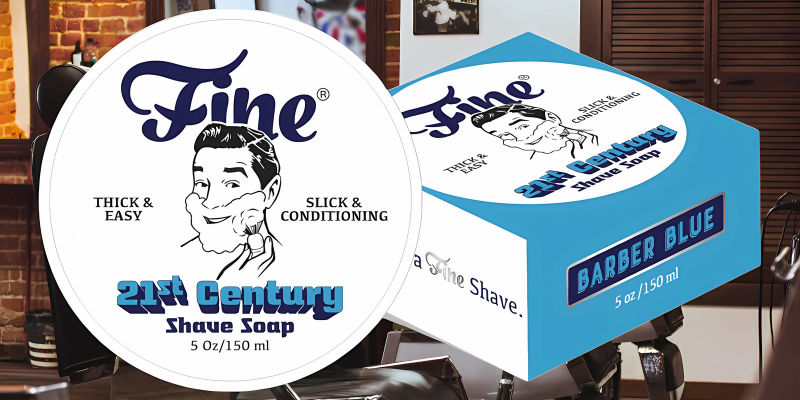 Fine Accoutrements Rasierseife Barber Blue 150ml6