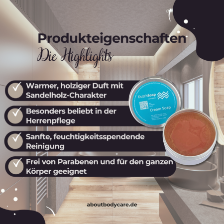 Dutch Soap Company Cream Soap Sandelholz 100g2