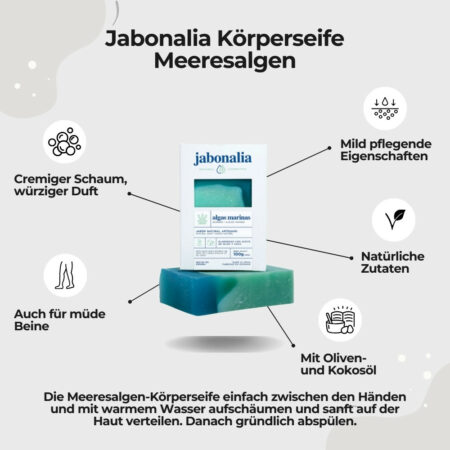 Jabonalia Körperseife Meeresalgen 100g1