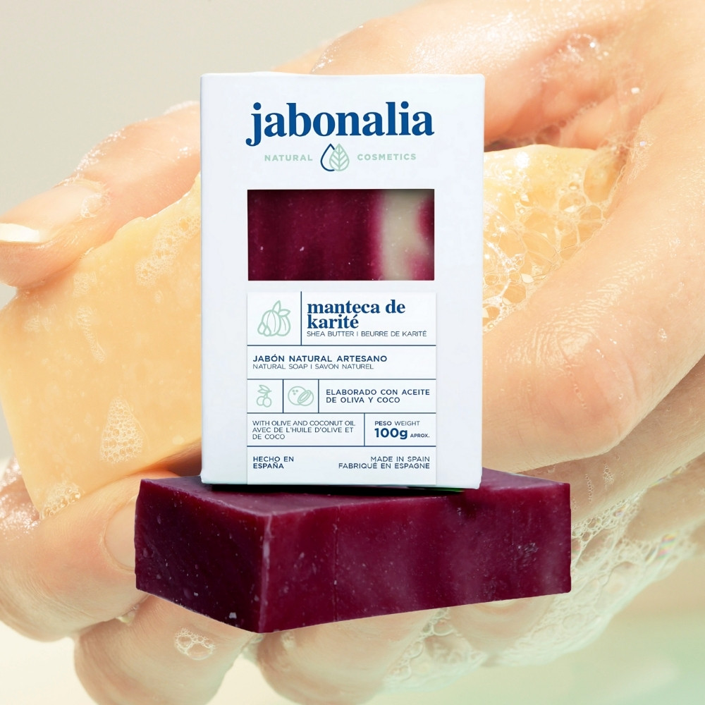 Jabonalia Körperseife Sheabutter 100g, für trockene Haut3