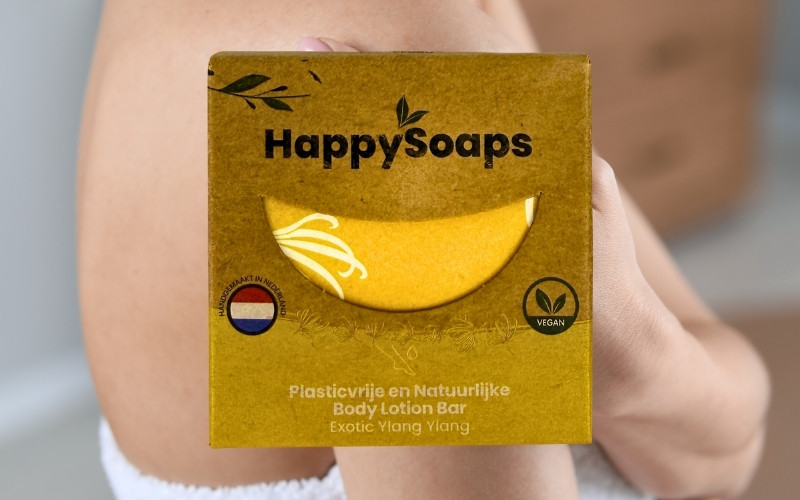 HappySoaps Body Oil Bar Exotic Ylang Ylang 70g, für alle Hauttypen-4